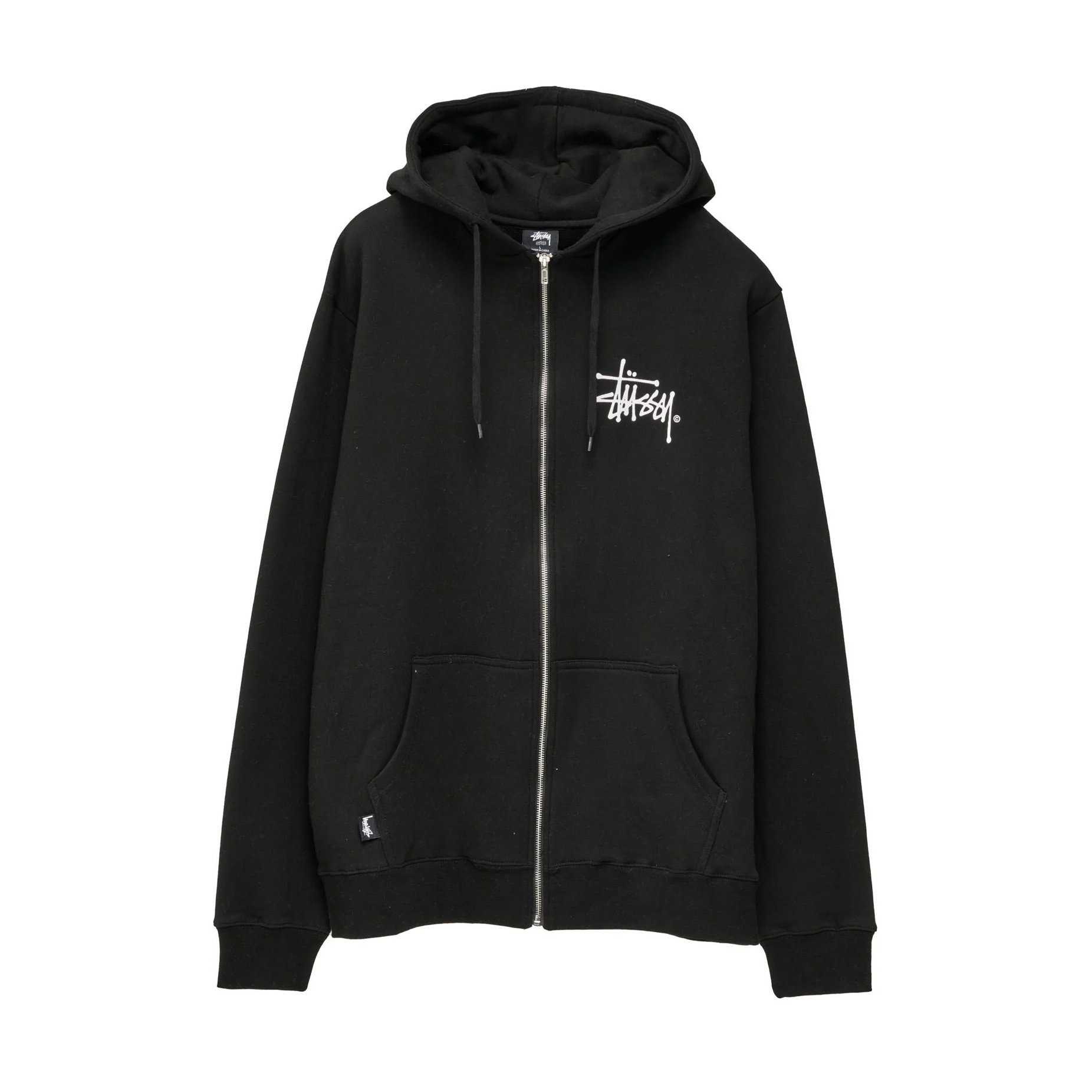 Stussy Shadow Graffiti Zip Hoodie - Black | BOARDWORLD Store