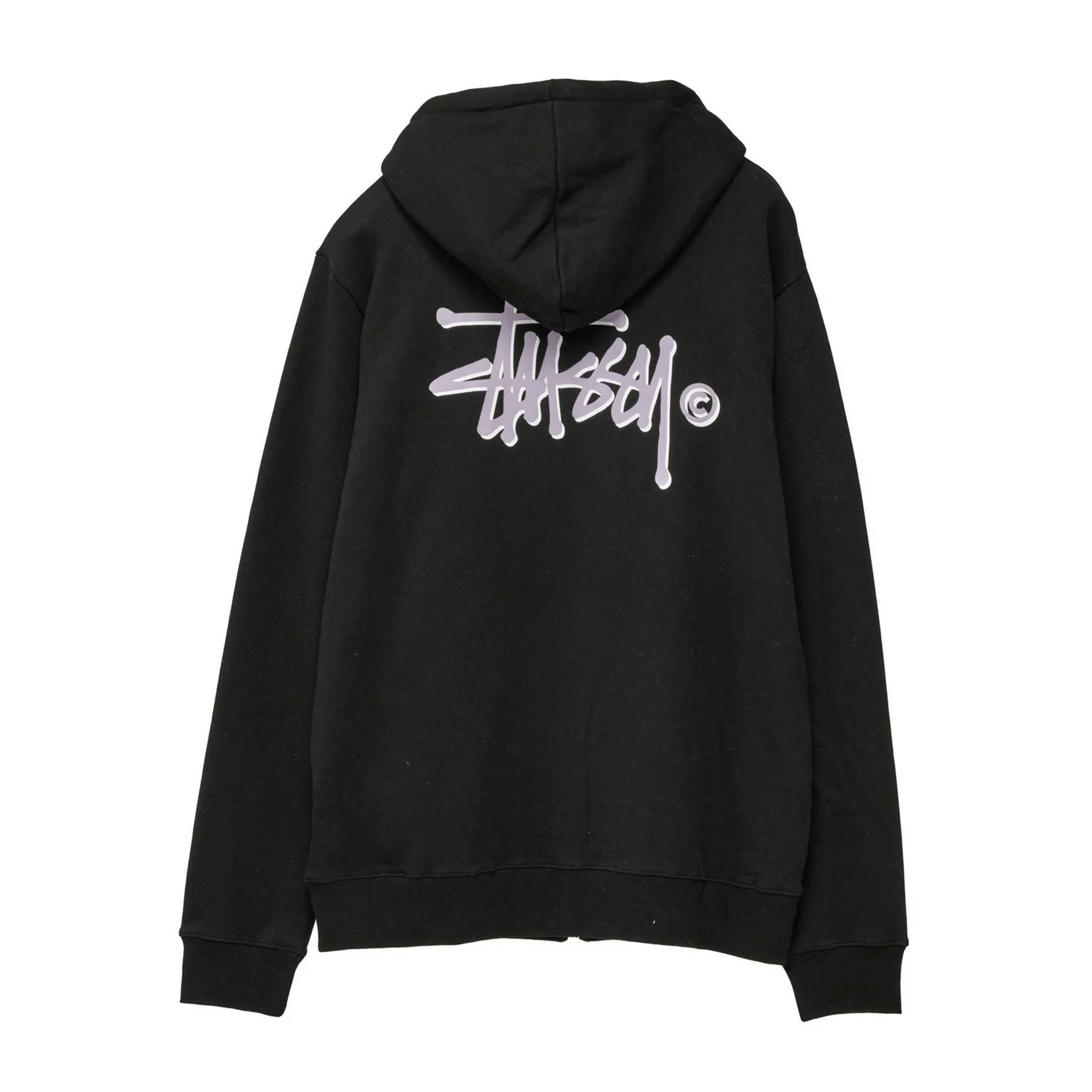 Stussy Shadow Graffiti Zip Hoodie - Black | BOARDWORLD Store