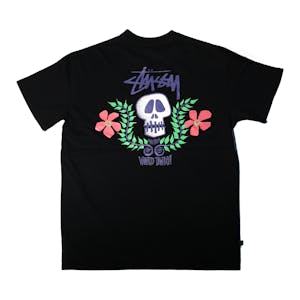 Stussy Skull Crest Heavyweight T-Shirt - Pigment Black