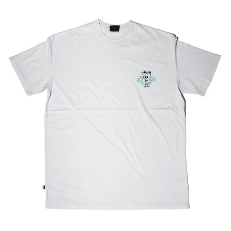 Stussy Skull Crest Heavyweight T-Shirt - Pigment Washed White