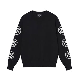 Stussy SS Knit Crewneck Sweater - Black