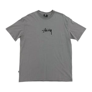 Stussy Stock Chest T-Shirt - Grey