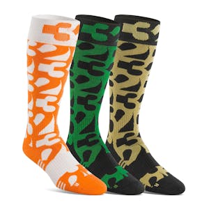 ThirtyTwo Cut Out 3-Pack Snowboard Sock - Assorted