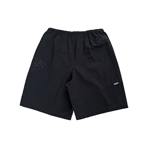 Velvet Parachute Shorts - Black