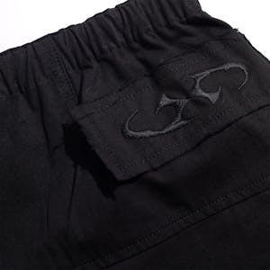 Velvet Parachute Shorts - Black