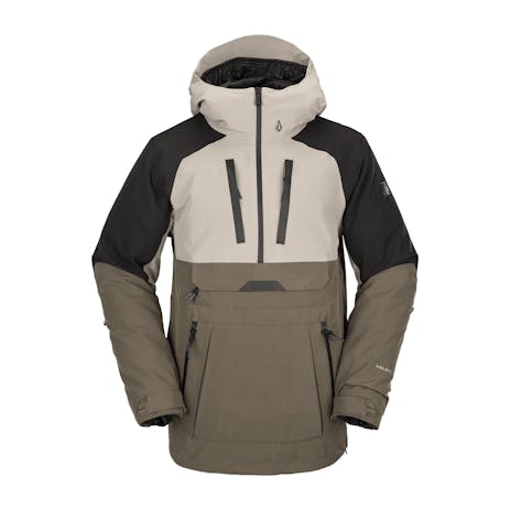 Volcom Brighton Pullover Snowboard Jacket 2023 - Dark Khaki