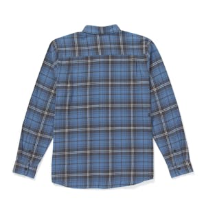 Volcom Caden Plaid Long Sleeve Flannel Shirt - Blueberry