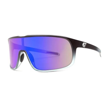 Volcom Macho Sunglasses - Matte Black/Clear Fade/Grey Blue Mirror