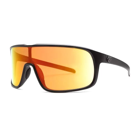 Volcom Macho Sunglasses - Matte Black/Grey Red Mirror