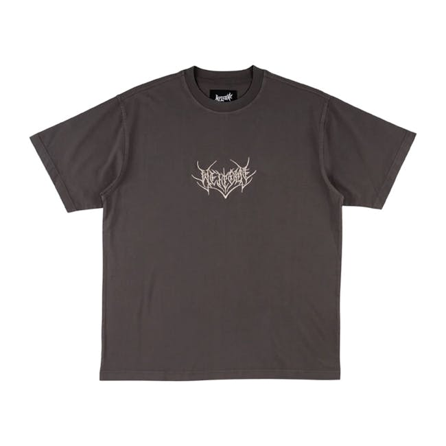 Welcome Splinter Dyed Knit T-Shirt - Raven | BOARDWORLD Store