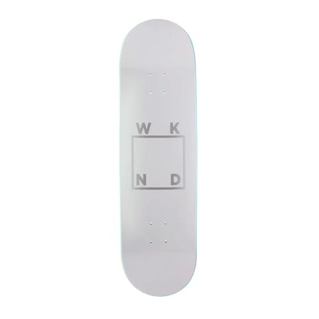 WKND Logo 9” Skateboard Deck - Off White/Silver