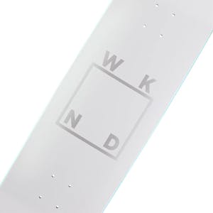 WKND Logo 9” Skateboard Deck - Off White/Silver