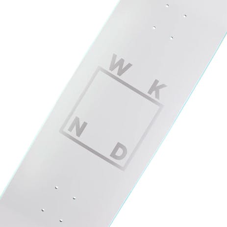 WKND Logo 9” Skateboard Deck - Off White/Silver