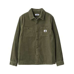 XLARGE Cord Authentic Long Sleeve Workshirt - Military