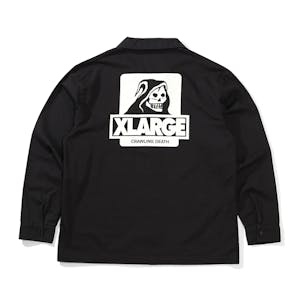 XLARGE x Crawling Death LS Workshirt - Black