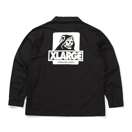 XLARGE x Crawling Death LS Workshirt - Black