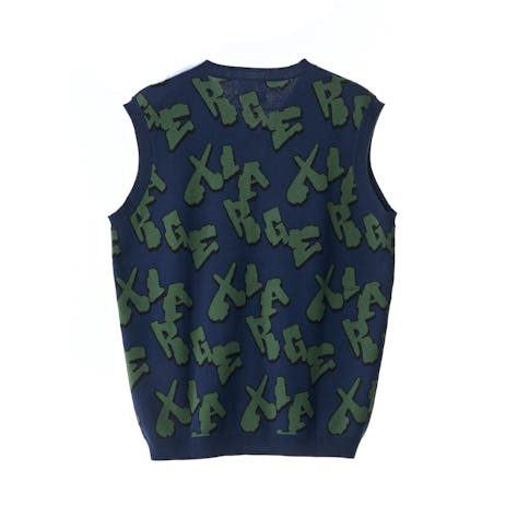 XLARGE XL Drop Knit Vest - Navy