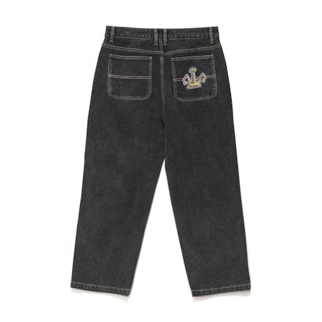 XLARGE Folded Crown Bull Denim Pant - Double Dye Black