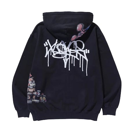 XLARGE Painting Zip Hoodie - Black