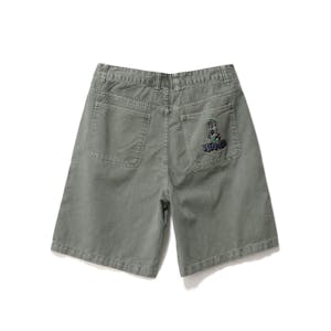 XLARGE Peace Man Bull Denim Short - Olive Grey