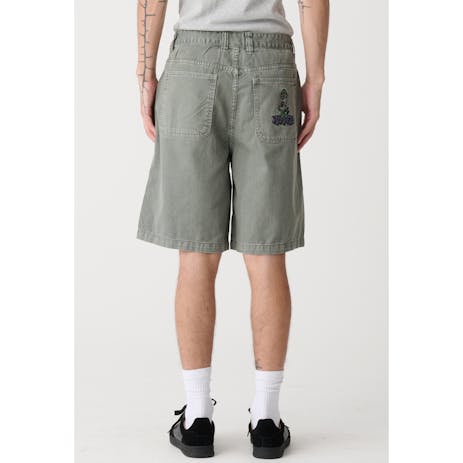 XLARGE Peace Man Bull Denim Short - Olive Grey