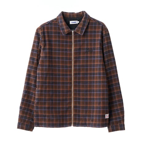 XLARGE Script Zip LS Shirt - Rust