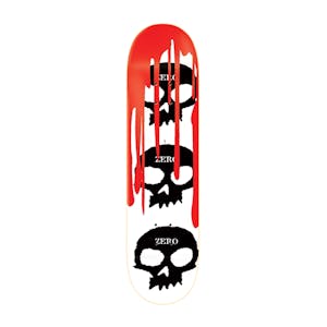 Zero 3 Skull Blood Skateboard Deck - White