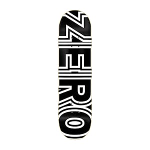 Zero Classic Bold Skateboard Deck - Black/White