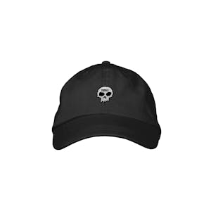 Zero Single Skull Dad Hat - Black/White