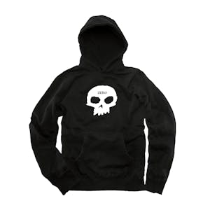 Zero Single Skull Hoodie - Black/White